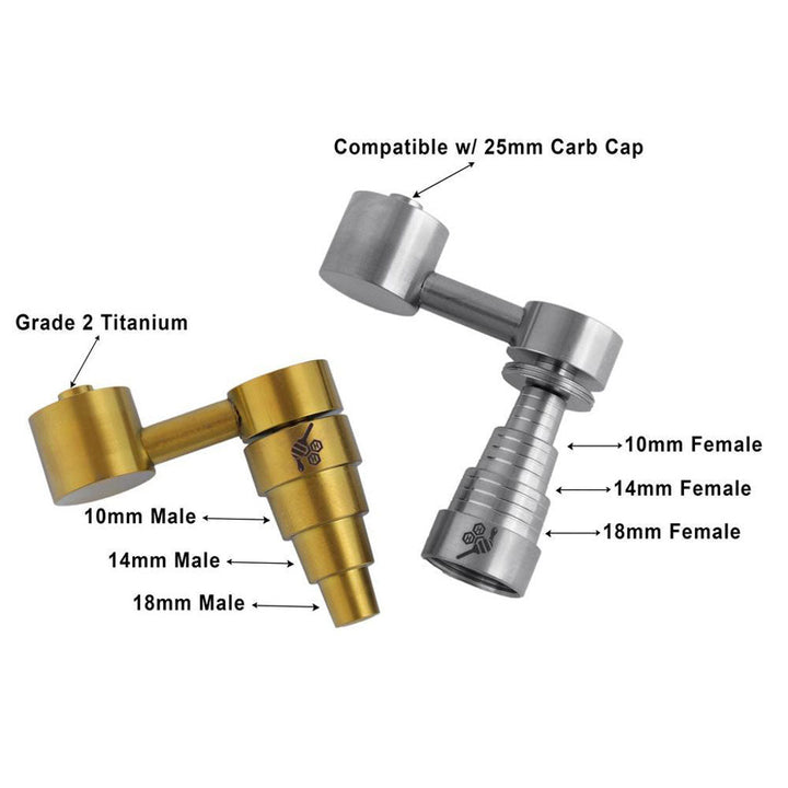 TITANIUM 6 IN 1 SIDECAR DAB NAIL - Headshop.com