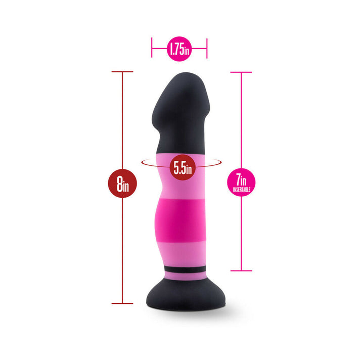 Avant D4 Sexy in Pink 8 in. Silicone Dildo - Headshop.com