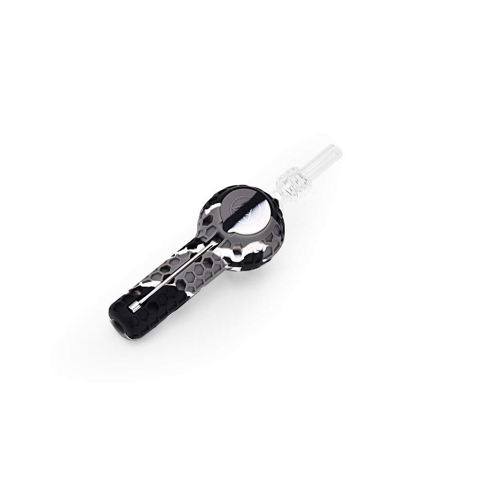 Ritual - 4'' Silicone Nectar Spoon - Black & White Marble - Headshop.com