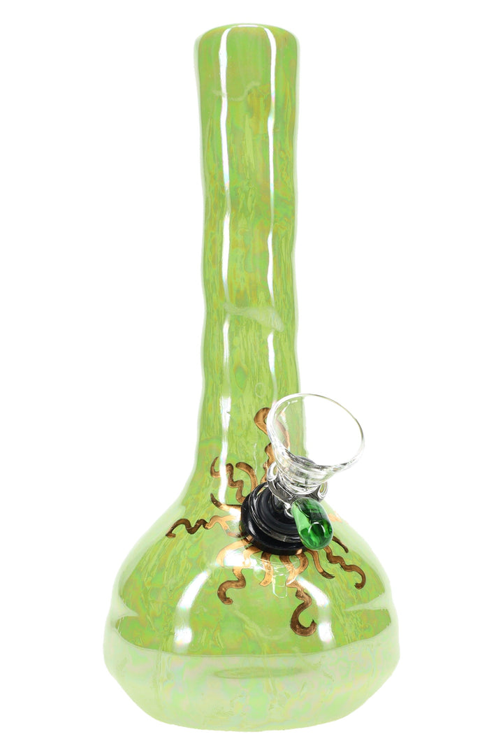 Ancient Creations Ceramics 6″ Ceramic Beaker Bong – 22K Gold – US-Made