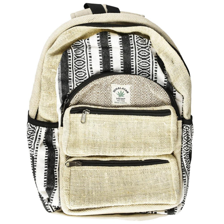 ThreadHeads Hemp Black & White Backpack - Headshop.com