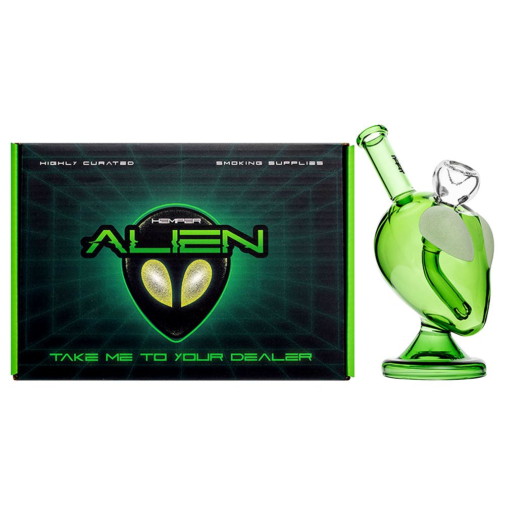 Hemper Alien Glass Water Pipe | 14mm F - Headshop.com