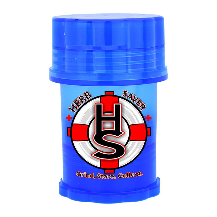 HerbSaver Large Grinder - 3.8" x 2.4" / 4pc / 6ct - Headshop.com