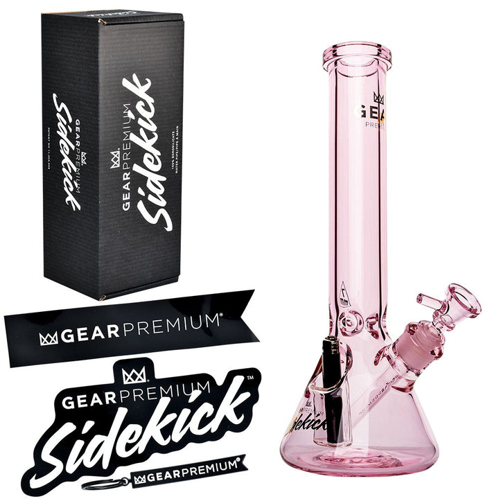 Gear Premium Sidekick Glass Beaker Water Pipe | 15" | 14mm F - Headshop.com