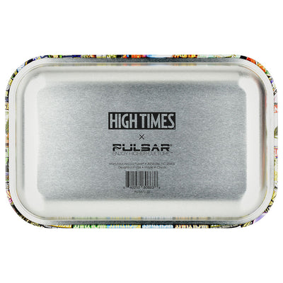 High Times x Pulsar Metal Rolling Tray w/ Lid - Covers Collage / 11" x 7" - Headshop.com