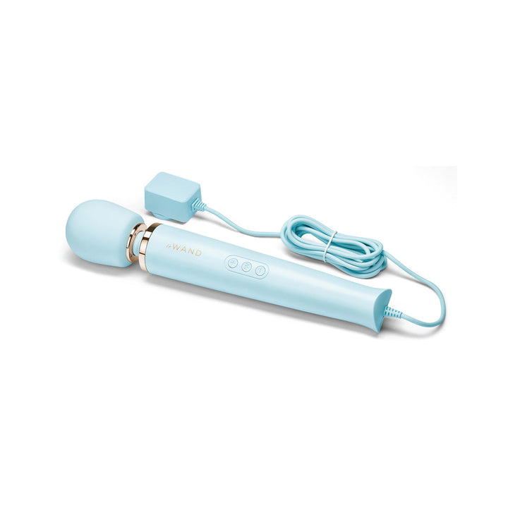 Le Wand Plug-In Vibrating Massager Sky Blue - Headshop.com
