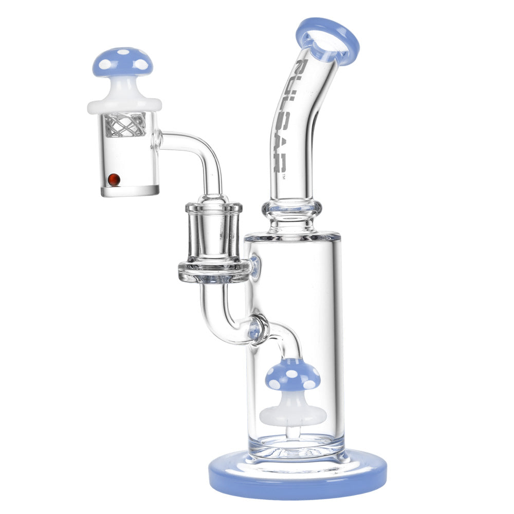 Pulsar Shroom Rig Set w/ Carb Cap - 8.5"/14mm F/Colors Vary - Headshop.com