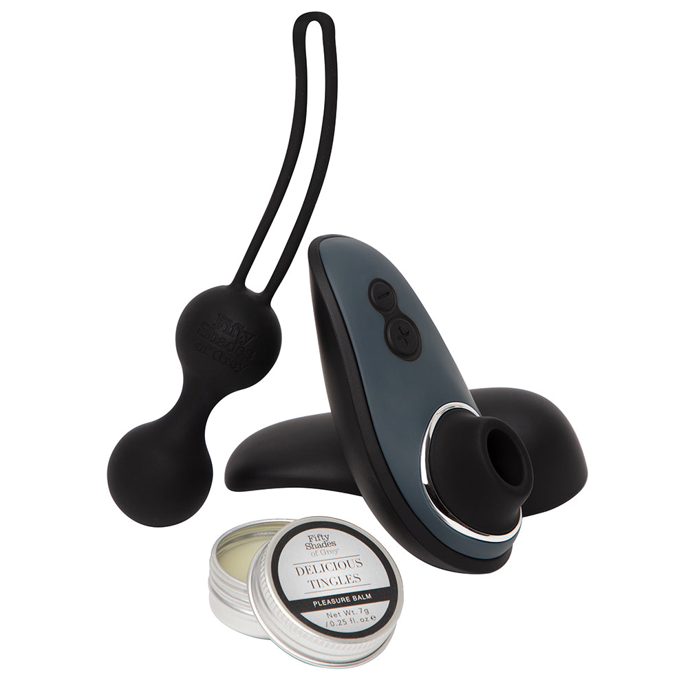 Fifty Shades of Grey Womanizer Desire Blooms Kit Black - Headshop.com
