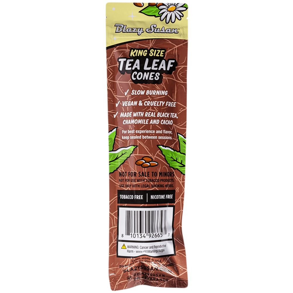 Blazy Susan Tea Leaf Cones- 2pc / King Size 10ct - Headshop.com