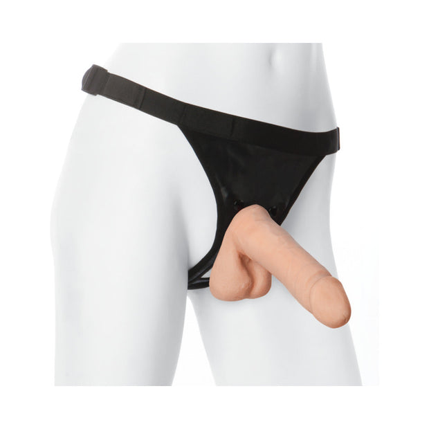 Vac-U-Lock - 7 Inch ULTRASKYN Cock - With Ultra Harness White - Headshop.com