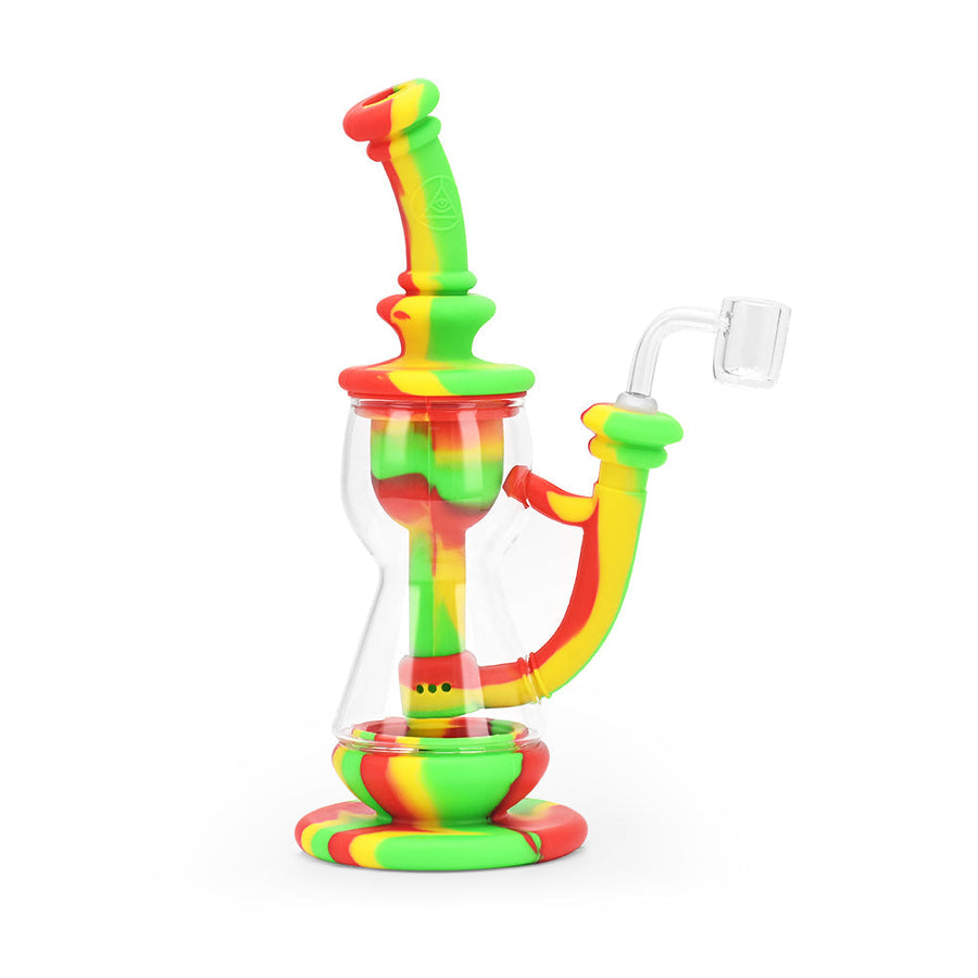 Ritual - 10'' Silicone Deluxe Incycler - Rasta - Headshop.com