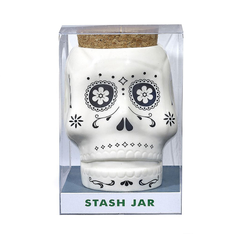 Skull Stash Jar