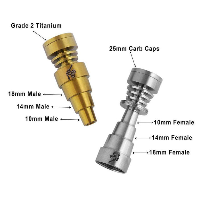 TITANIUM 6 IN 1 SKILLET DAB NAIL - Headshop.com