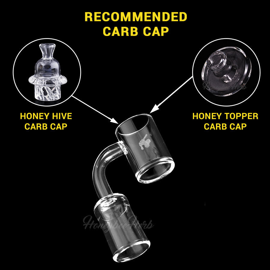 HONEY DISC QUARTZ BANGER - 90° DEGREE | YL - Headshop.com