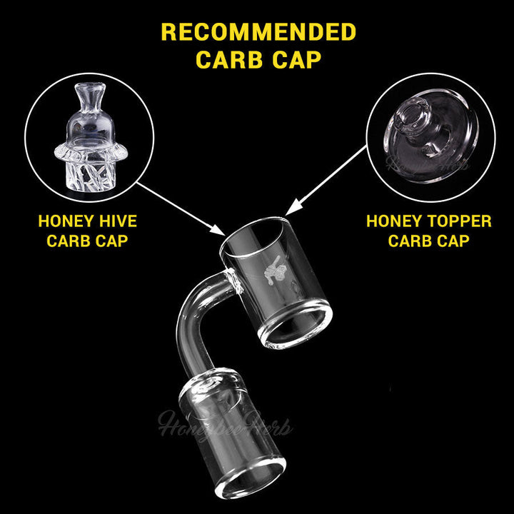HONEY DISC QUARTZ BANGER - 90° DEGREE | YL - Headshop.com