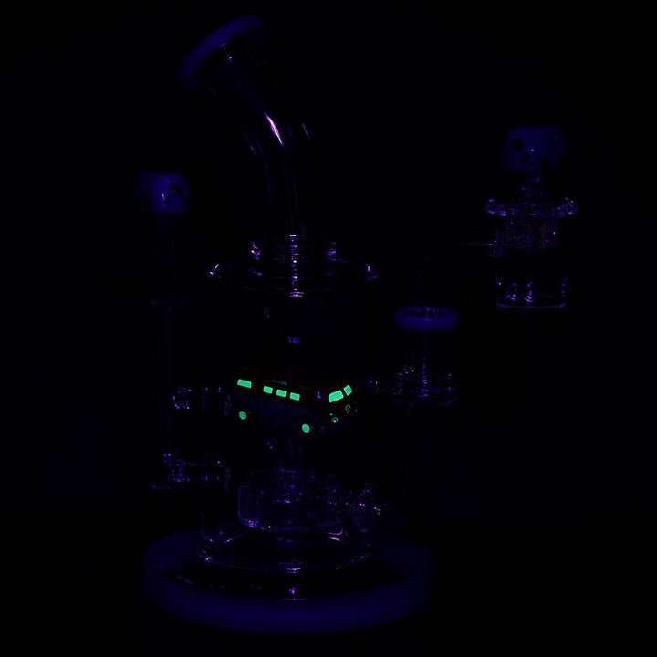 Pulsar Glow VW Bus Glass Dab Rig Set - 8.5" / 14mm F