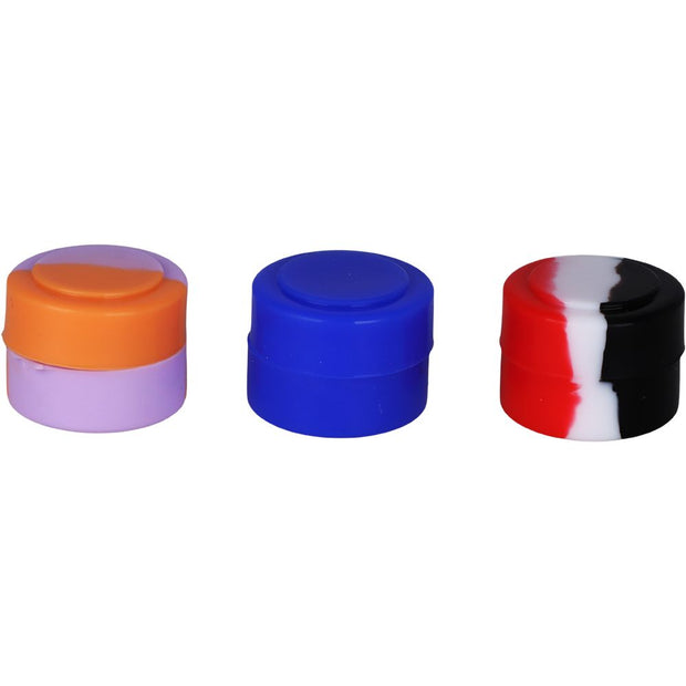40CT JAR - Classic Swirl Silicone Container - 2ml / Assorted Colors