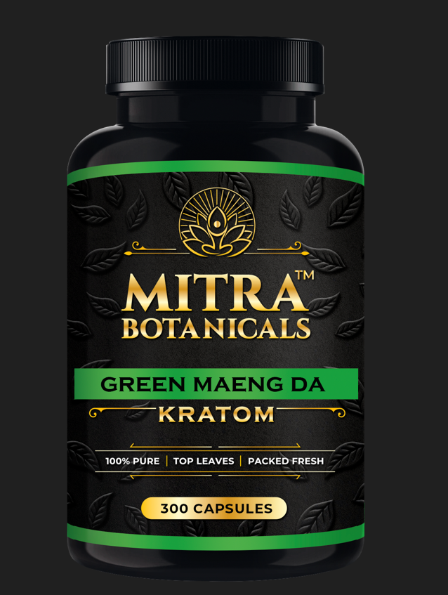 Mitra Botanicals Green Maeng Da – Kratom (300 Capsules) - Headshop.com