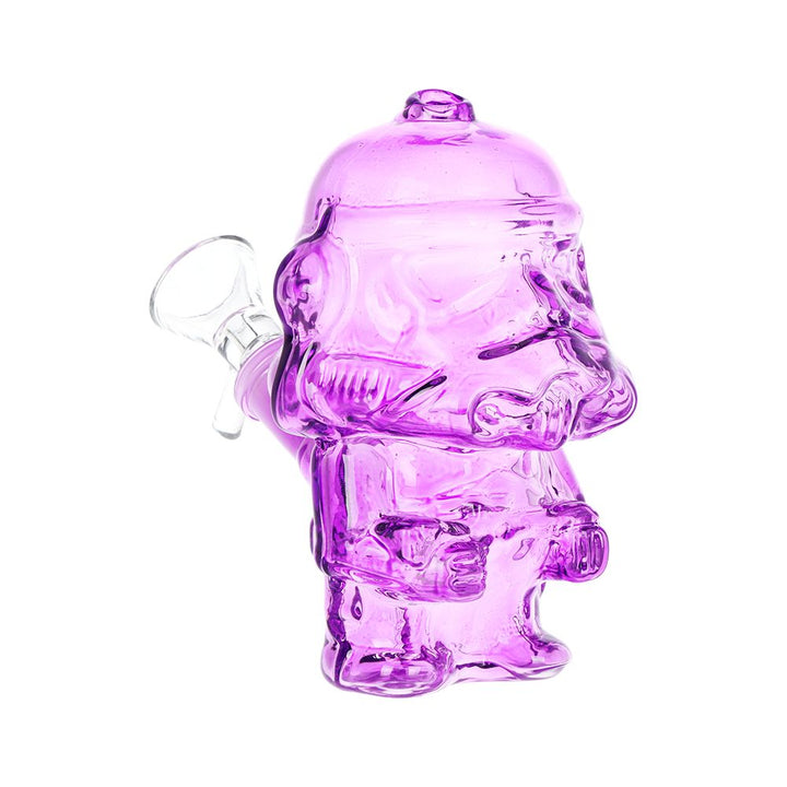 3CT BUNDLE - Smoke Trooper Glass Bubbler - 4.5" / 14mm F / Assorted Colors