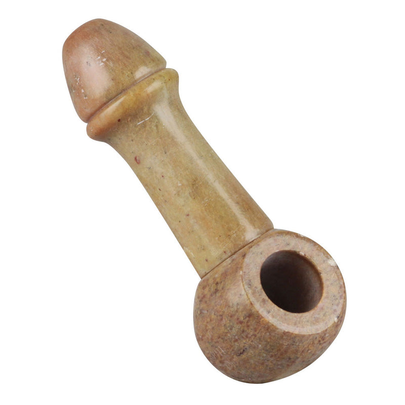Stone Carved Penis Pipe - Headshop.com