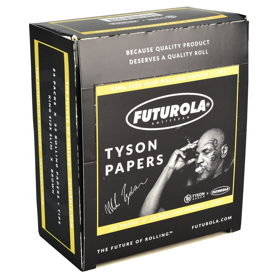 24PC DISP - Tyson Ranch x Futurola Rolling Papers - Kingsize Slim - Headshop.com