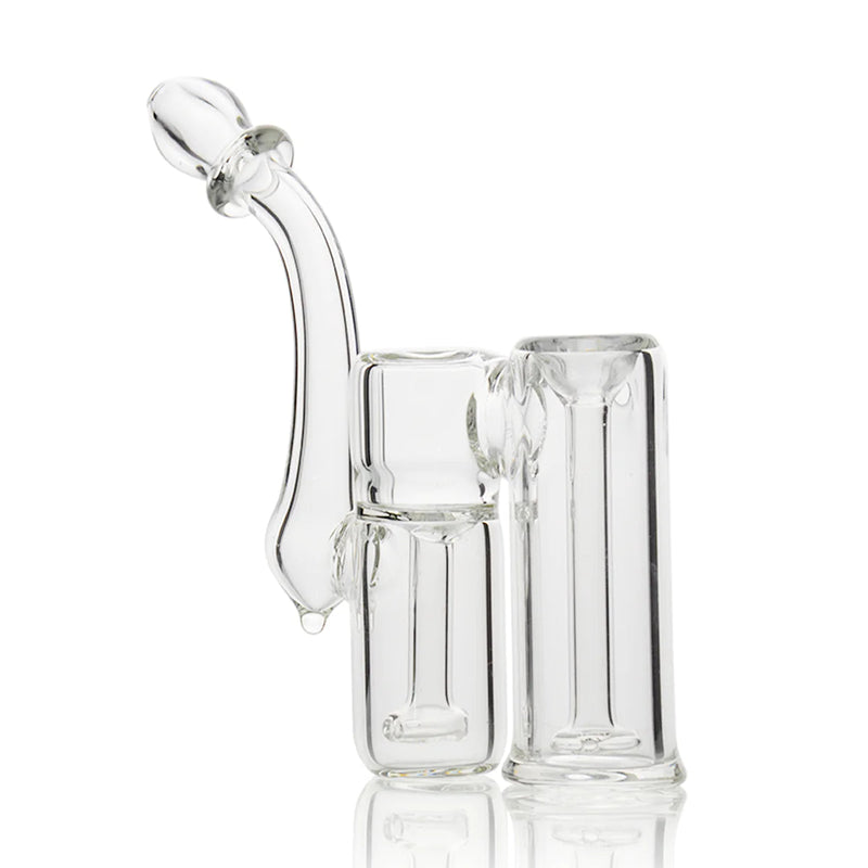 1Stop Glass 6" Clear Double Chamber Bubbler - Headshop.com
