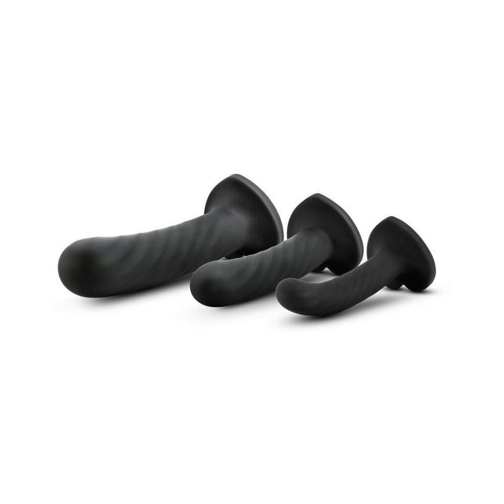 Temptasia Twist Kit 3-Piece Silicone Dildo Set Black - Headshop.com