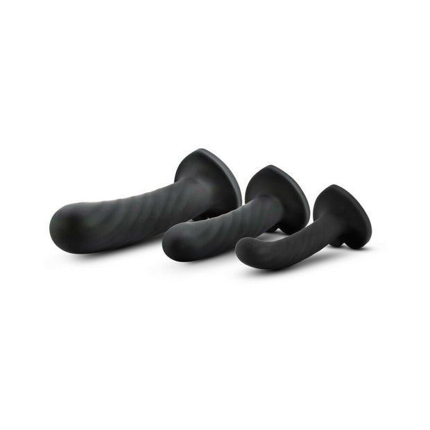 Temptasia Twist Kit 3-Piece Silicone Dildo Set Black - Headshop.com