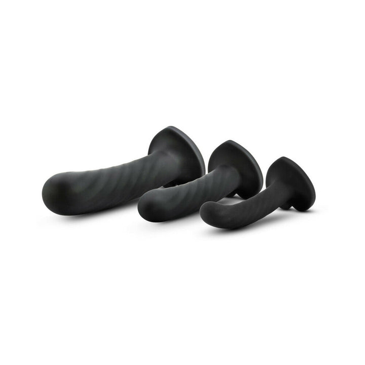 Temptasia Twist Kit 3-Piece Silicone Dildo Set Black - Headshop.com