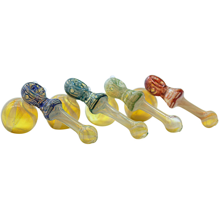 LA Pipes "Raked Hammer" Fumed Hammer Bubbler Pipe (Various Colors) - Headshop.com
