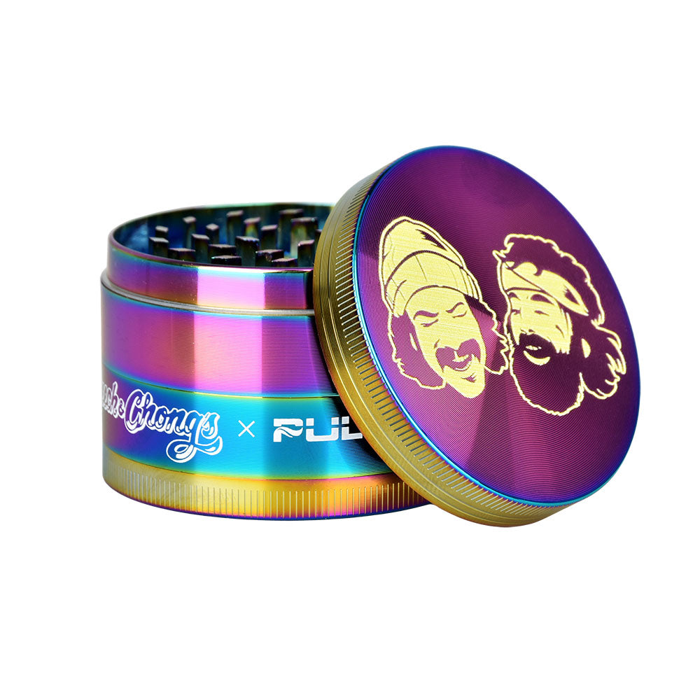 Cheech & Chong's™ x Pulsar Rainbow Metal Grinder | 4pc | 2.5" - Headshop.com