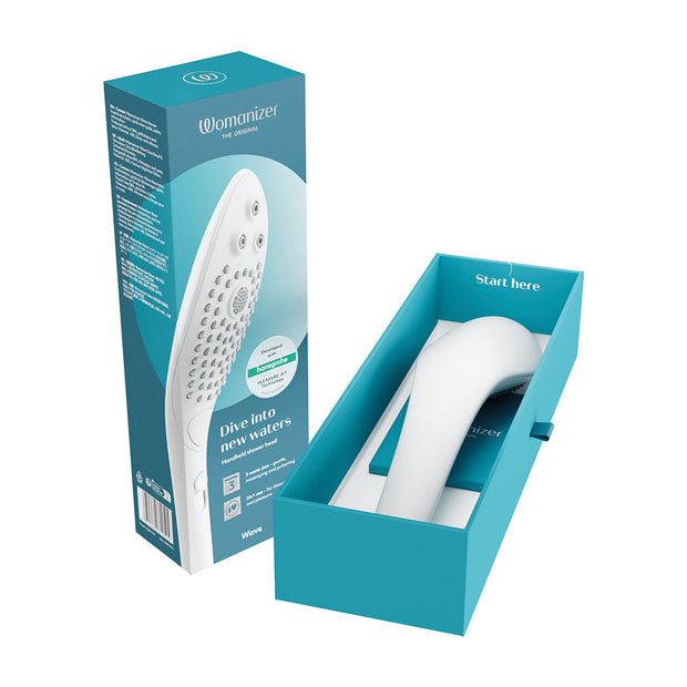 Womanizer Wave Shower Head Masturbator White - Headshop.com