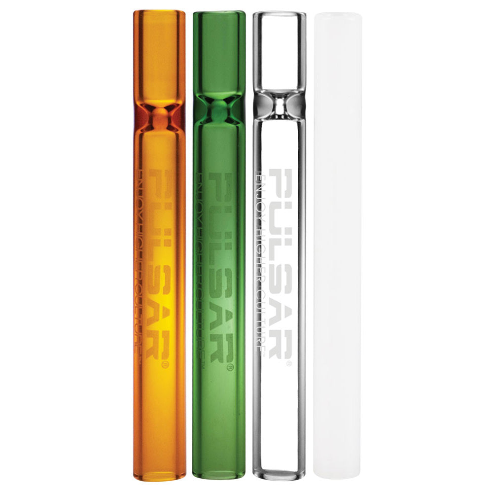 100PC DISPLAY - Pulsar Glass Chillum - 4" / Assorted Colors - Headshop.com