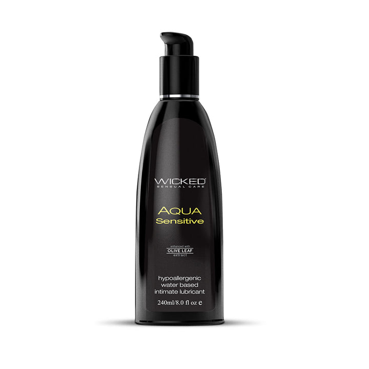 Wicked Aqua Sensitive Water-Based Lubricant 8.5 oz. - Headshop.com