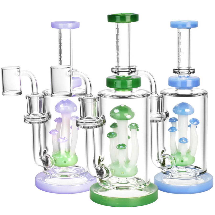 Pulsar Mushroom Cluster Dab Rig -9"/14mm F/Colors Vary - Headshop.com