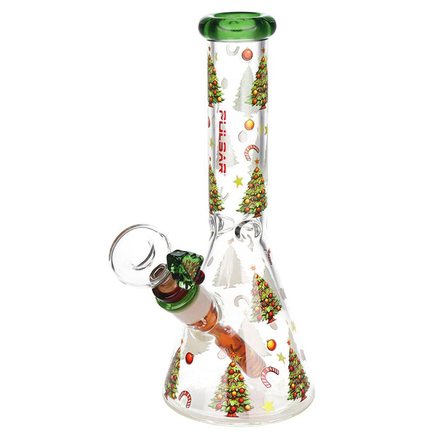 Pulsar Christmas Tree Herb Pipe Duo - 10" / 14mm F