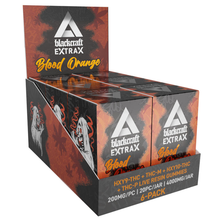 BlackCraft Extrax HXY THCM THCP Live Resin Gummies | 4000mg | 10pc Dipslay - Headshop.com
