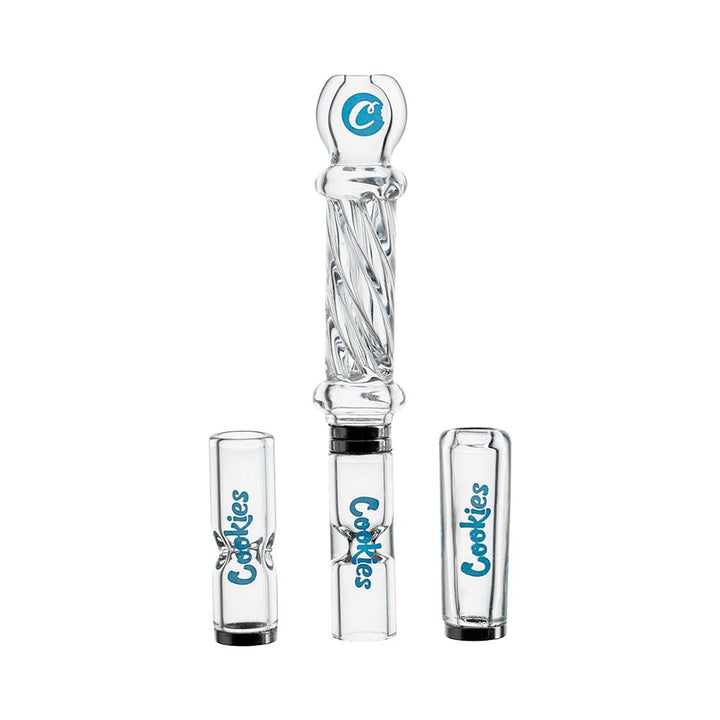 Cookies Pocket Hitter 3-in-1 Glass Chillum & Tip Kit - 4.25" - Headshop.com