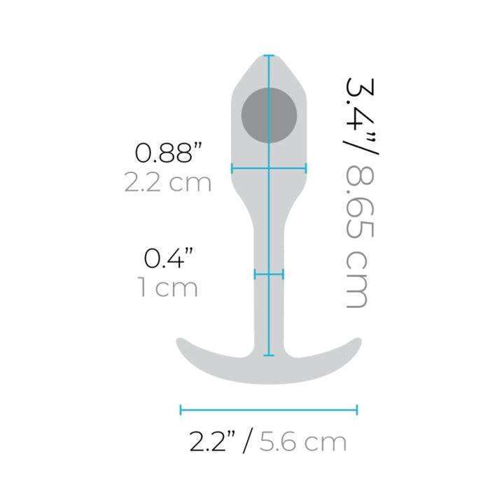 b-Vibe Snug Plug 1 Weighted Silicone Anal Plug Mint - Headshop.com