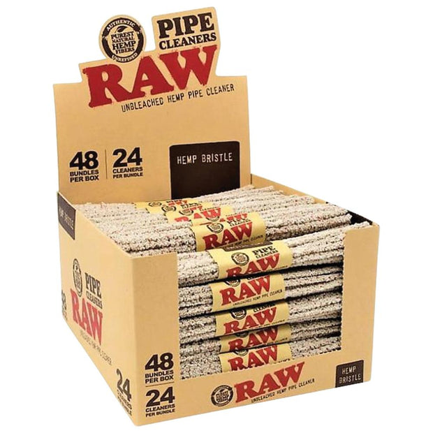 RAW Hemp Bristle Pipe Cleaners - Headshop.com