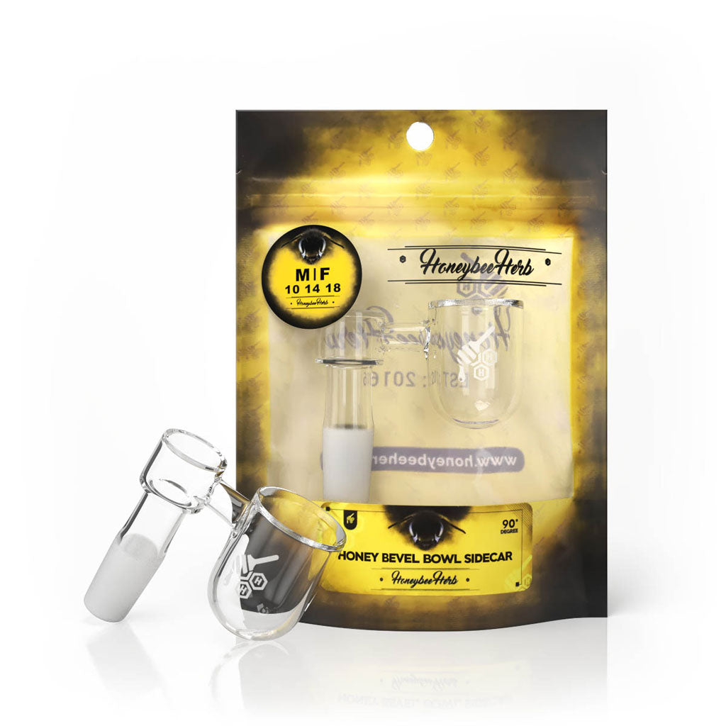 HONEY BEVEL BOWL SIDECAR QUARTZ BANGER - 90° DEGREE | YL - Headshop.com