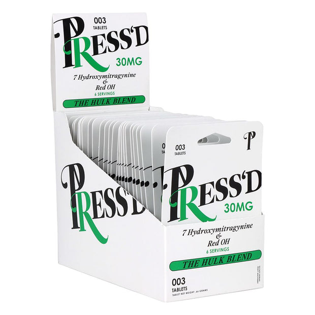 Press'd 7-Hydroxymitragynine Tablets - 3pc 25pk - Headshop.com