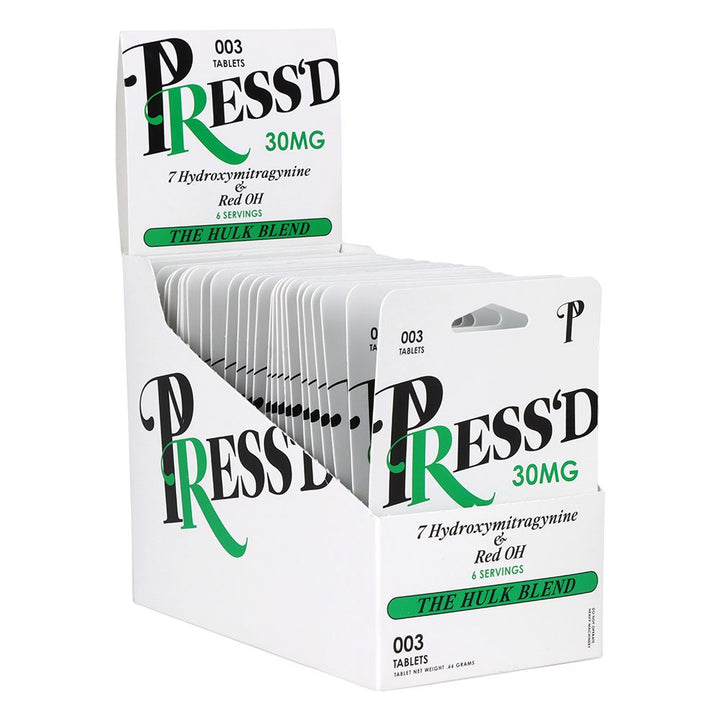 Press'd 7-Hydroxymitragynine Tablets - 3pc 25pk - Headshop.com