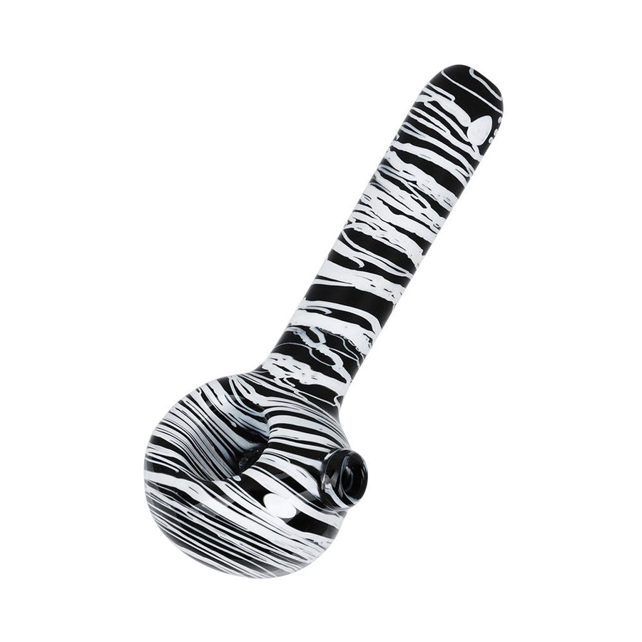Meditation In Contrast Glass Spoon Pipe - 4.5" - Headshop.com