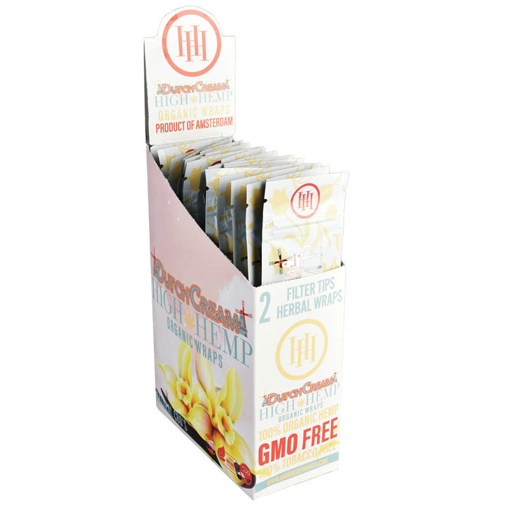 25PC DISP - High Hemp Organic CBD Wraps - 2pk - Headshop.com