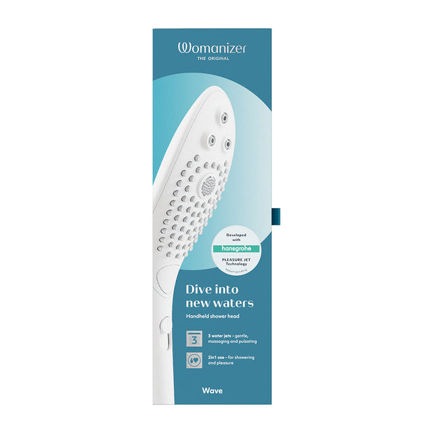 Womanizer Wave Shower Head Masturbator White - Headshop.com