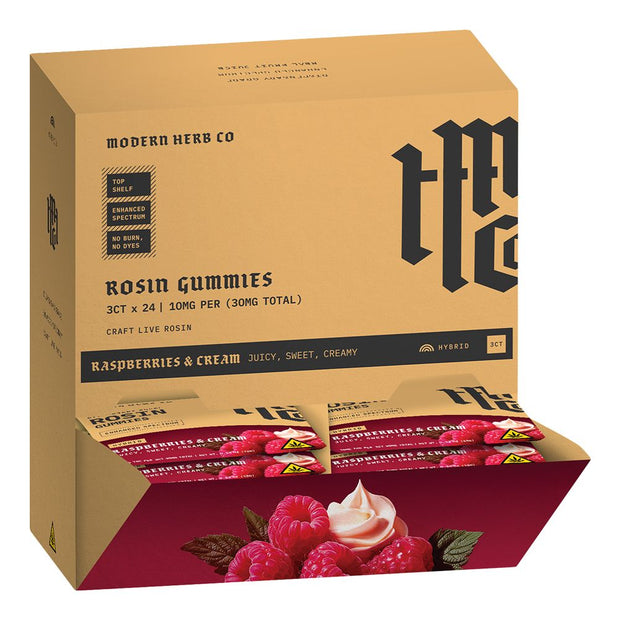 Modern Herb Co Rosin Gummies | 30mg | 3pc | 24pk Display