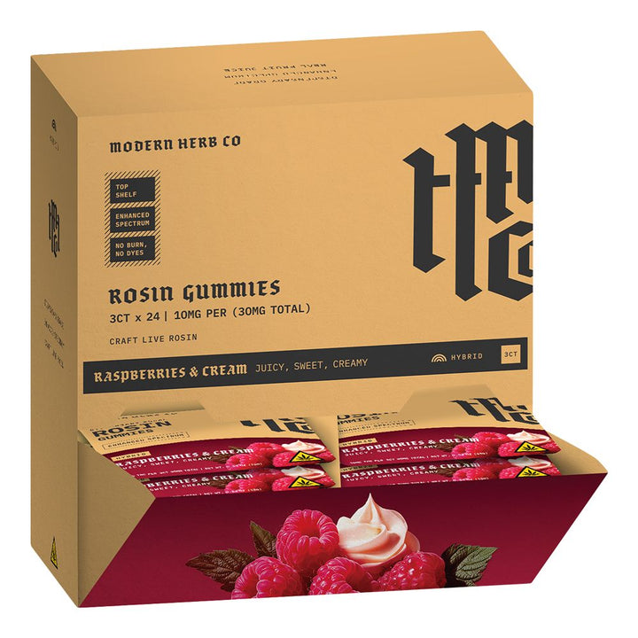Modern Herb Co Rosin Gummies | 30mg | 3pc | 24pk Display