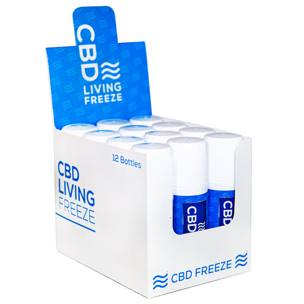 CBD Living Freeze Topical - 3oz / 300mg 12PC DISPLAY - Headshop.com