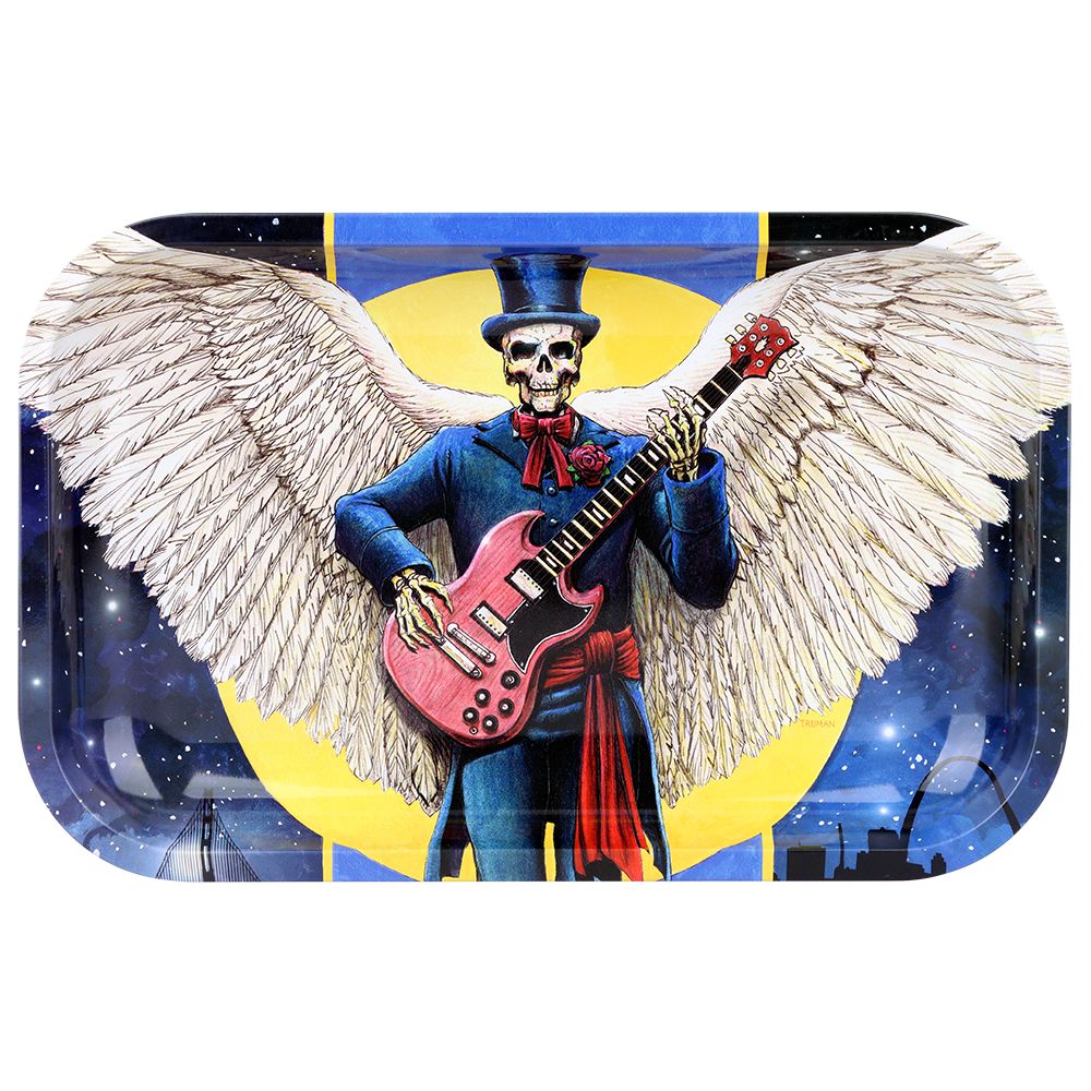 Grateful Dead x Pulsar Metal Rolling Tray - Angel of Music / 11" x 7" - Headshop.com